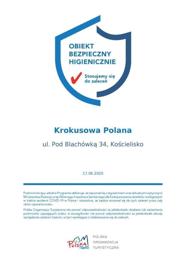 Krokusowa Polana Kościelisko Eksteriør billede